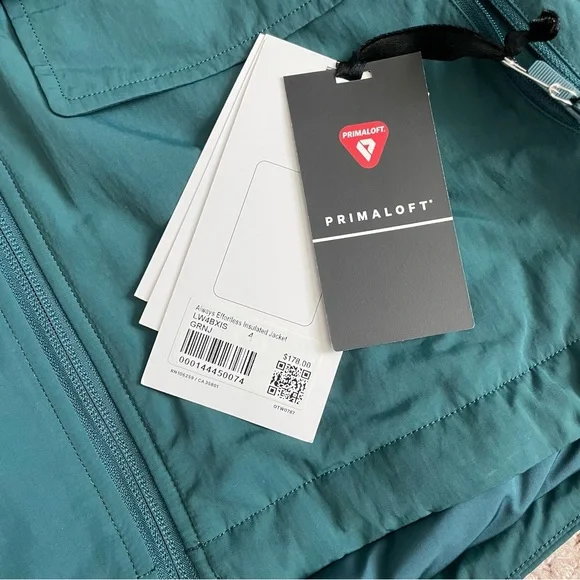 NWT Lululemon Always Effortless Insulated Jacket Green Jasper Size 4 - Picture 7 of 14